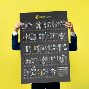 Physical humanoid robot poster (Q3), darkmode