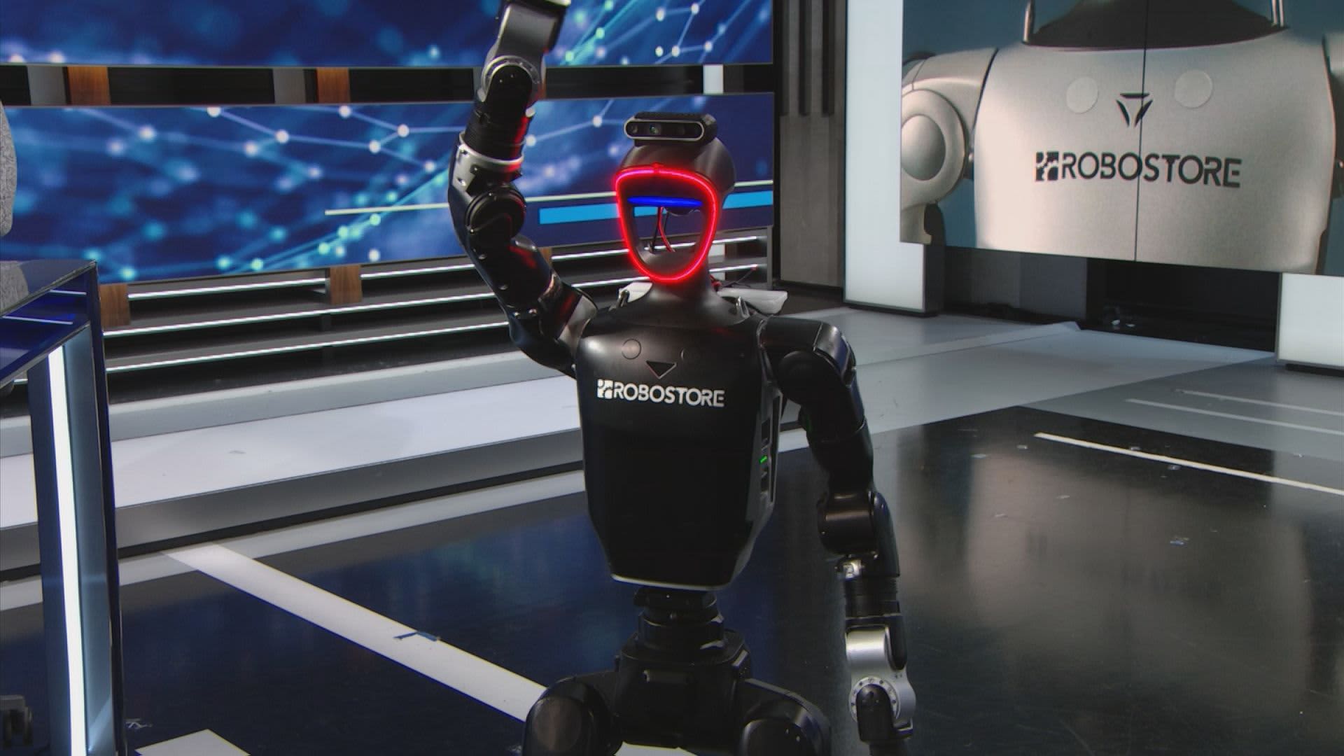 Unitree G1 humanoid featured in CNBC demo on AI bubble debate